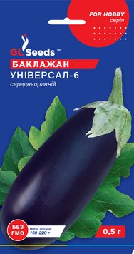 Насіння Баклажана Унiверсал-6 (0.3г), For Hobby, TM GL Seeds