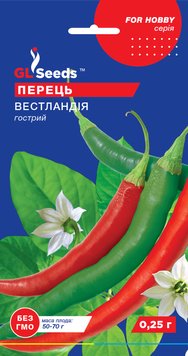 Насіння Перцю гострого Вестландія (0.25г), For Hobby, TM GL Seeds