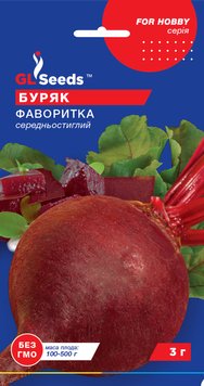 Насіння Буряка Фаворитка (3г), For Hobby, TM GL Seeds