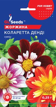 Насіння Жоржини Коларетта Дендi (0.25г), For Hobby, TM GL Seeds