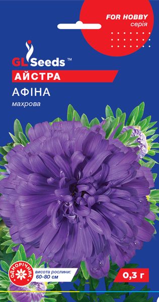 Насіння Айстри Афiна (0.3г), For Hobby, TM GL Seeds