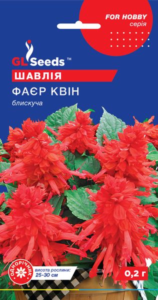 Насіння Шавлії Фаєр Квiн (0.2г), For Hobby, TM GL Seeds