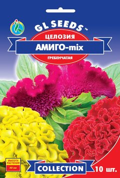 Насіння Целозії Аміго mix гребенчата (10шт), Collection, TM GL Seeds