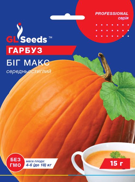 Насіння Гарбуза Бiг Макс; (15г), Professional, TM GL Seeds