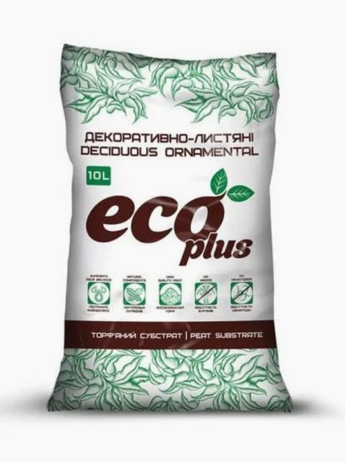Торф'яний субстрат Декоративно-листяні від ТМ "ECO PLUS" 10 л.
