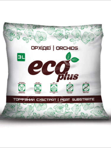 Торфяной субстрат Орхидеи ТМ "ECO PLUS" 3л.