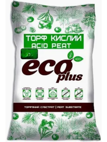 Торф'яний субстрат Торф кислий ТМ "ECO PLUS" 10 л.