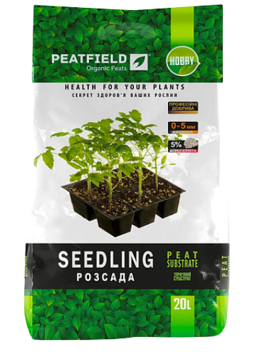 Торф’яний субстрат Для розсади ТМ "PEATFIELD" 20 л.