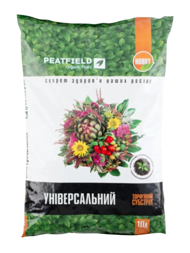 Торф'яний субстрат Універсальний ТМ "PEATFIELD" 10 л.