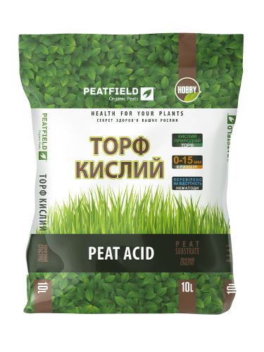 Торф'яний субстрат Торф кислий ТМ "PEATFIELD" 10 л.