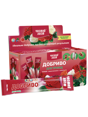 Удобрение кристаллическое для роз ТМ "Чистый лист" 100 г.