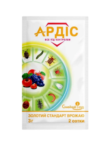 Комбінований інсектицид "Ардіс" ТМ "Сімейний сад" 3 г.