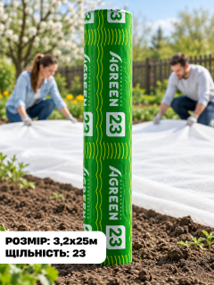 Агроволокно в рулоне белое ТМ "Agreen" плотность 23 (3,2х25)