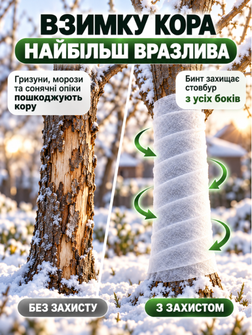 Садовый бинт Agreen 10м (50 плотность) ТМ "Agreen"