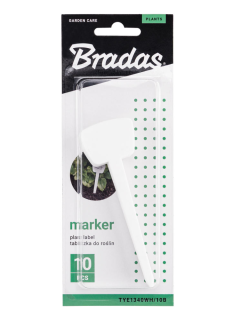 Маркер для растений (13х4 см) 10 шт. ТМ "Bradas" TYE1340WH/10