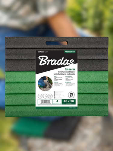 Коврик (подкладка) под колени 40x30x4см, черно-зеленый ТМ "Bradas"