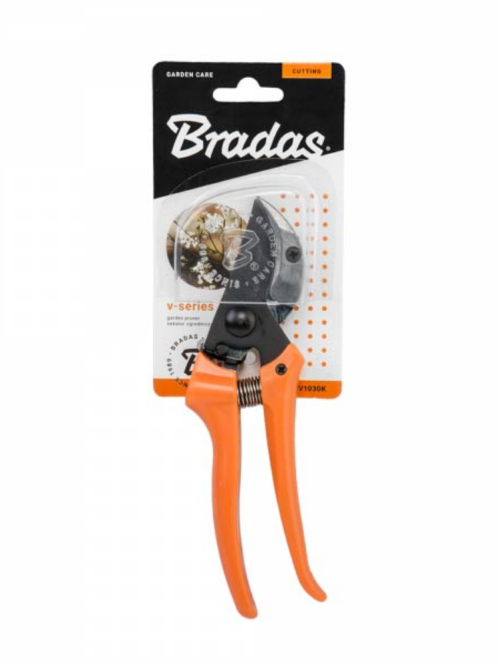 Секатор садовый с наковальней, сталь SK5, V-SERIES ТМ "Bradas" KT-V1030K