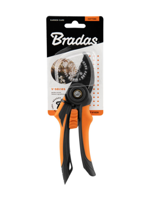 Секатор садовый из стали SK5, V-SERIES ТМ "Bradas" KT-V1026