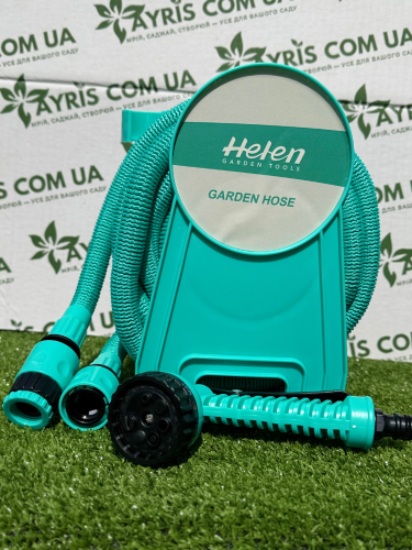 Садовий шланг розтяжний для поливу з розпилювачем (Helen Garden Tools) (75FT) 22,5 м.