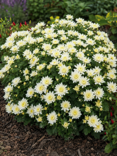 Хризантема Fonti White (в горшке С2)
