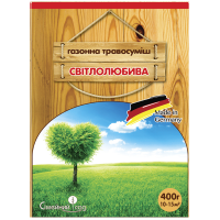 Газонная травосмесь "Светолюбива" ТМ "Семейный сад" 400 г.