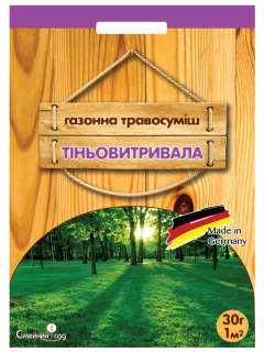 Газонная травосмесь "Теневыносливая" ТМ "Семейный сад" 30 г.