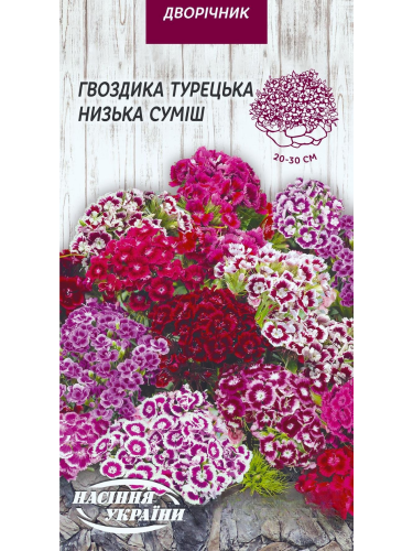 Гвоздика "Турецька низька (суміш)" ТМ "Насіння України" 0,25 г.