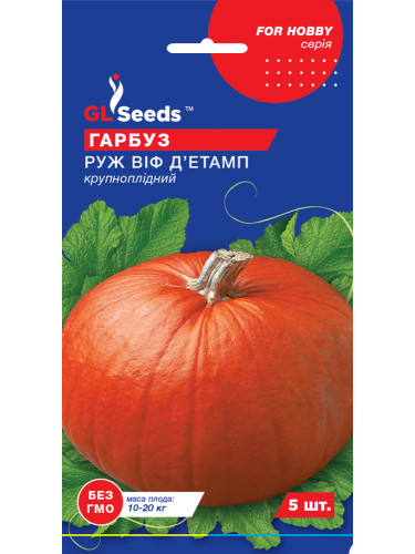 Тыква "Роз виф де Тамп" ТМ "GL Seeds" 5 шт.