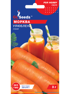 Морква "Улюблена солодка" ТМ "GL Seeds" 3 г.