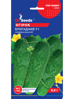 Огірок "Бригадний F1" ТМ "GL Seeds" 0,5 г.