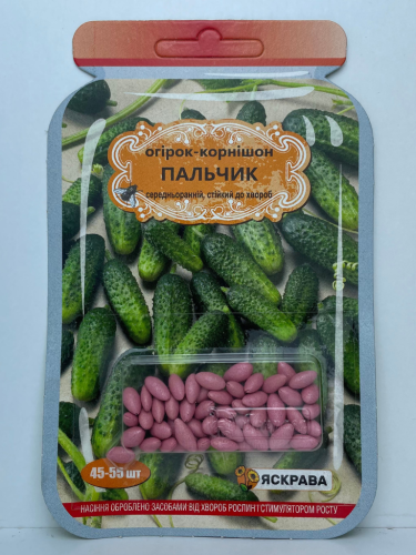 Огірок-корнішон "Пальчик" ТМ "Яскрава" 50 шт.