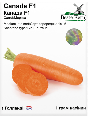 Морква "Канада F1" ТМ "Bestе Kern" 1 г.