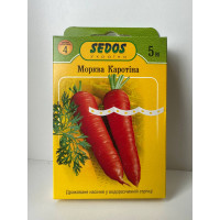 Морковь "Каротина" ТМ "SEDOS" на ленте 5 м. (250 семян)