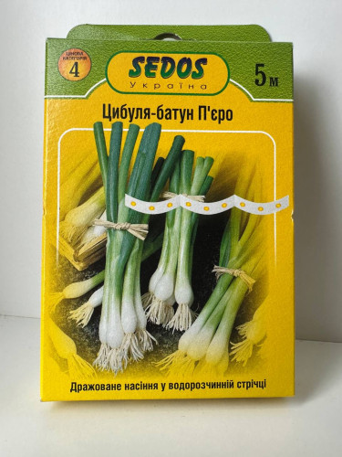 Цибуля-батун "П`єро" ТМ "SEDOS" на стрічці 5 м. (150 насінин)