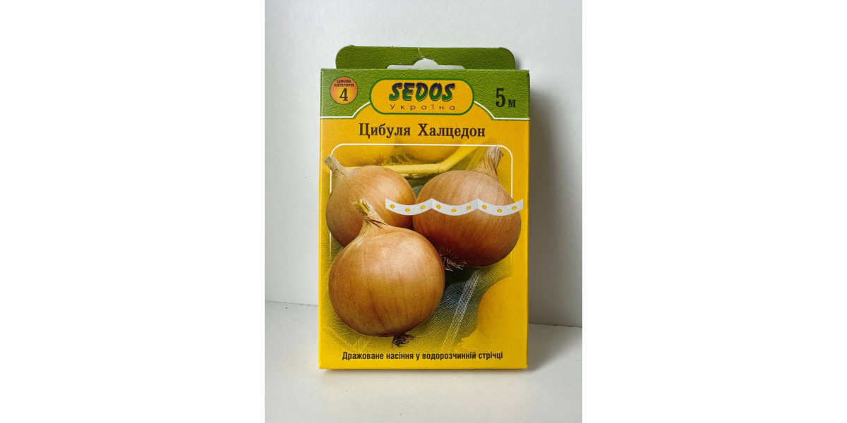 Лук репчатый "Халцедон" ТМ "SEDOS" на ленте 5 м. (150 семян)